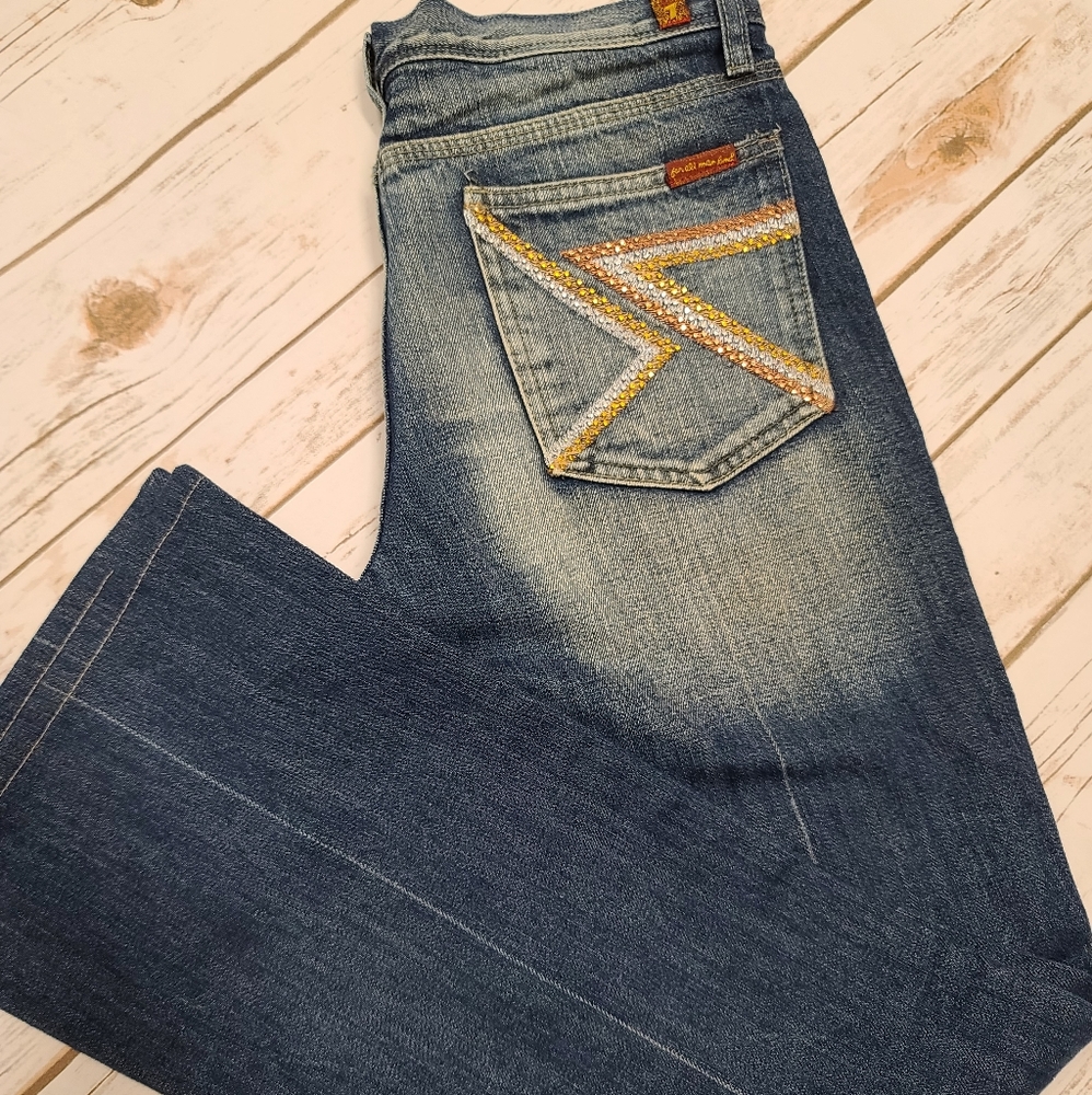 7 for All Mankind Bootcut Jeans Size 28 Short